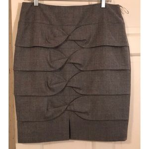 NWOT Escada tiered bow skirt.